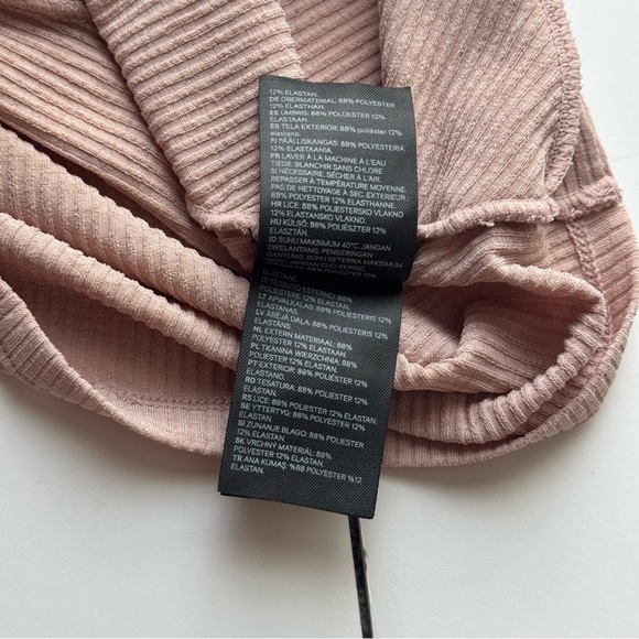 H&M Pink Knot-detail Crop Top - Medium - Picture 7 of 7